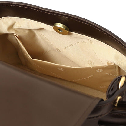 Leather handbags Maisy - Leather top handle bag in smooth leather | TL142459 San Rocco Italia