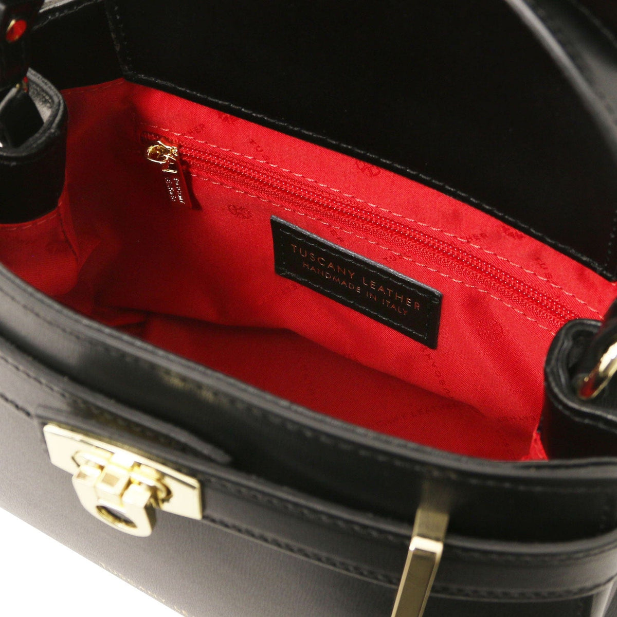 Leather handbags Maisy - Leather top handle bag in smooth leather | TL142459 San Rocco Italia