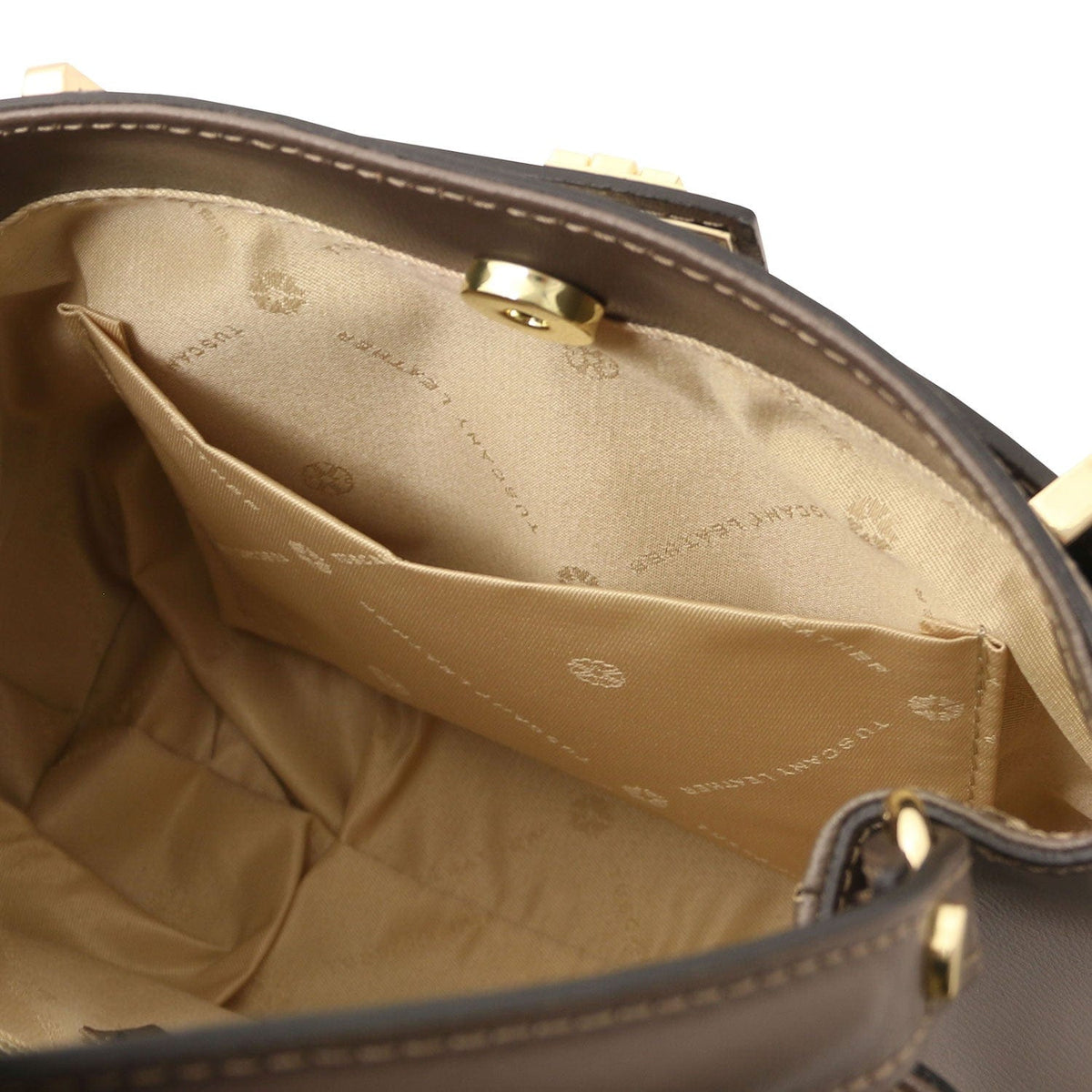 Leather handbags Maisy - Leather top handle bag in smooth leather | TL142459 San Rocco Italia