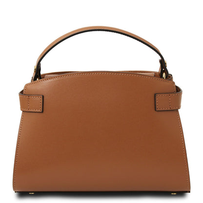 Leather handbags Maisy - Leather top handle bag in smooth leather | TL142459 San Rocco Italia