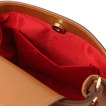 Leather handbags Maisy - Leather top handle bag in smooth leather | TL142459 San Rocco Italia