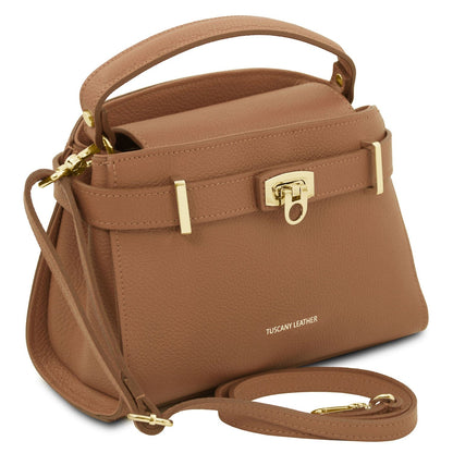 Leather handbags Maisy - Leather top handle bag - Medium size | TL142455 San Rocco Italia