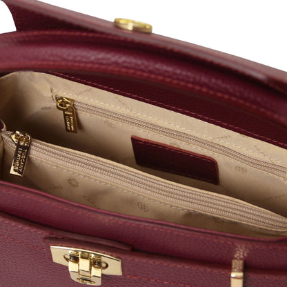 Leather handbags Maisy - Leather top handle bag - Medium size | TL142455 San Rocco Italia