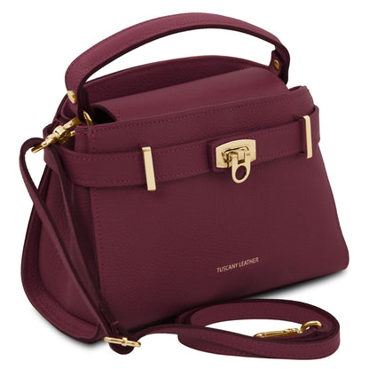 Leather handbags Maisy - Leather top handle bag - Medium size | TL142455 San Rocco Italia