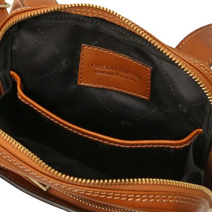 Leather bags for men Mark - Matte Leather Crossbody Bag | TL142428 San Rocco Italia