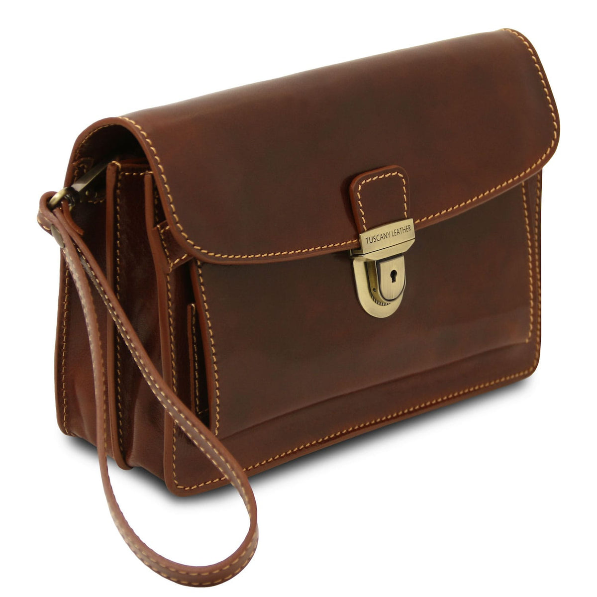Sacs homme en cuir Max - Sac de poignet pratique homme en cuir | TL8075 San Rocco Italia