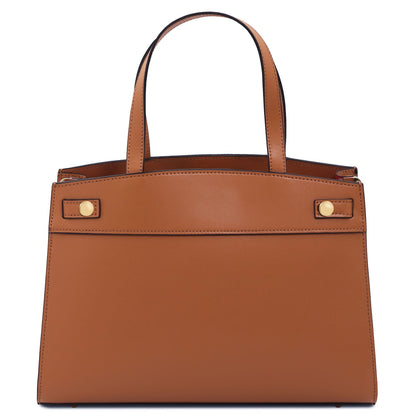 Musa Bolso de piel italiana in cuero with dos asas superiores.