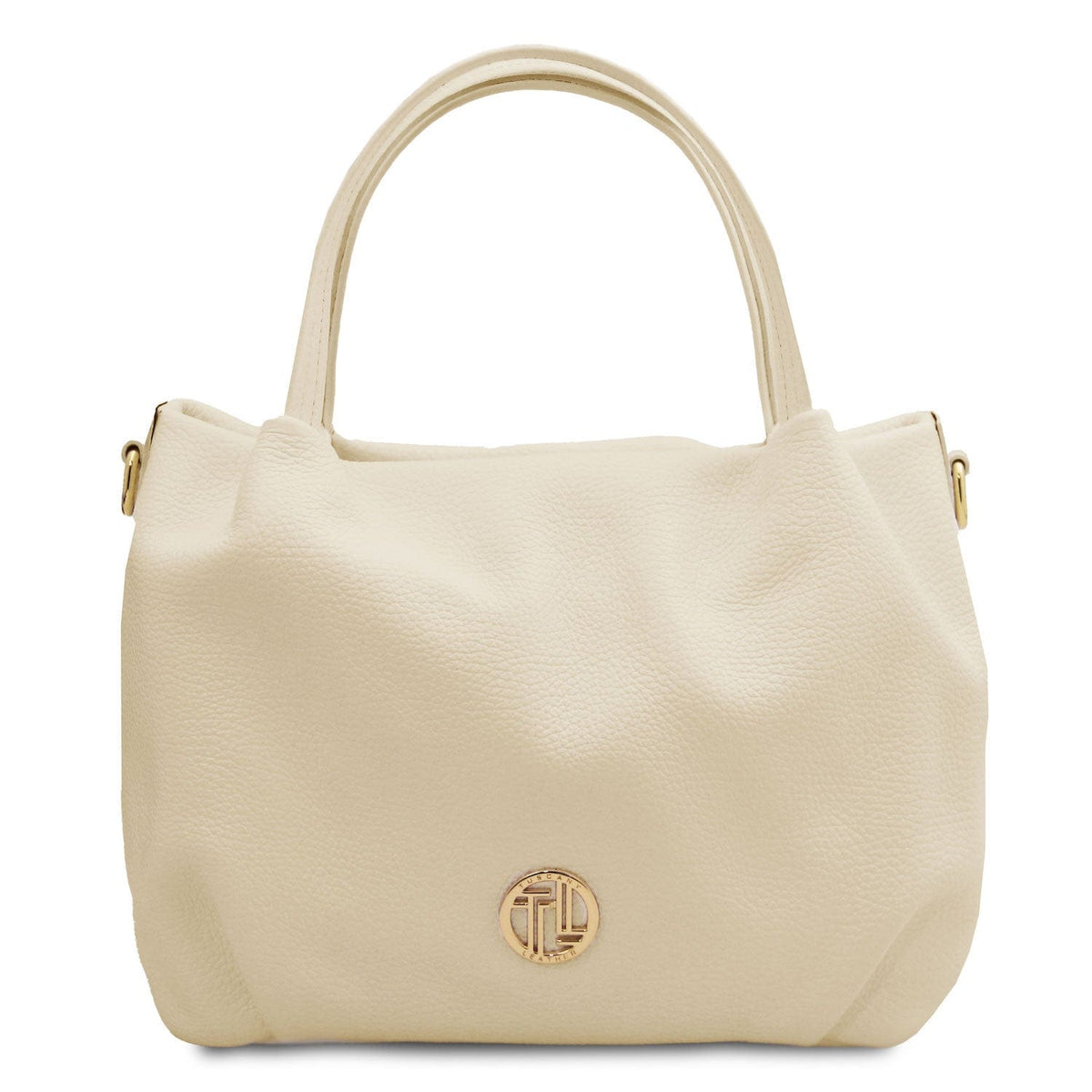 Leather handbags Beige Nora - Soft leather handbag | TL142372 San Rocco Italia