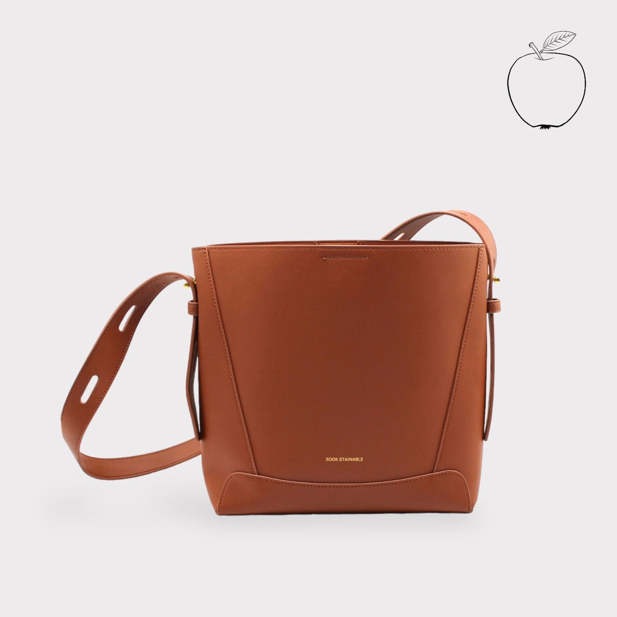 Handbag & Wallet Accessoires Oli - Apple Leather Midi Shoulder Cross-body Bag Braun San Rocco Italia