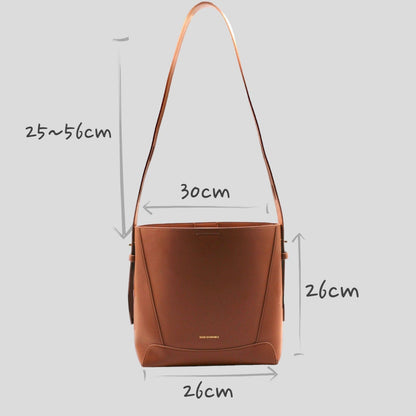 Handbag & Wallet Accessoires Oli - Apple Leather Midi Shoulder Cross-body Bag Braun San Rocco Italia