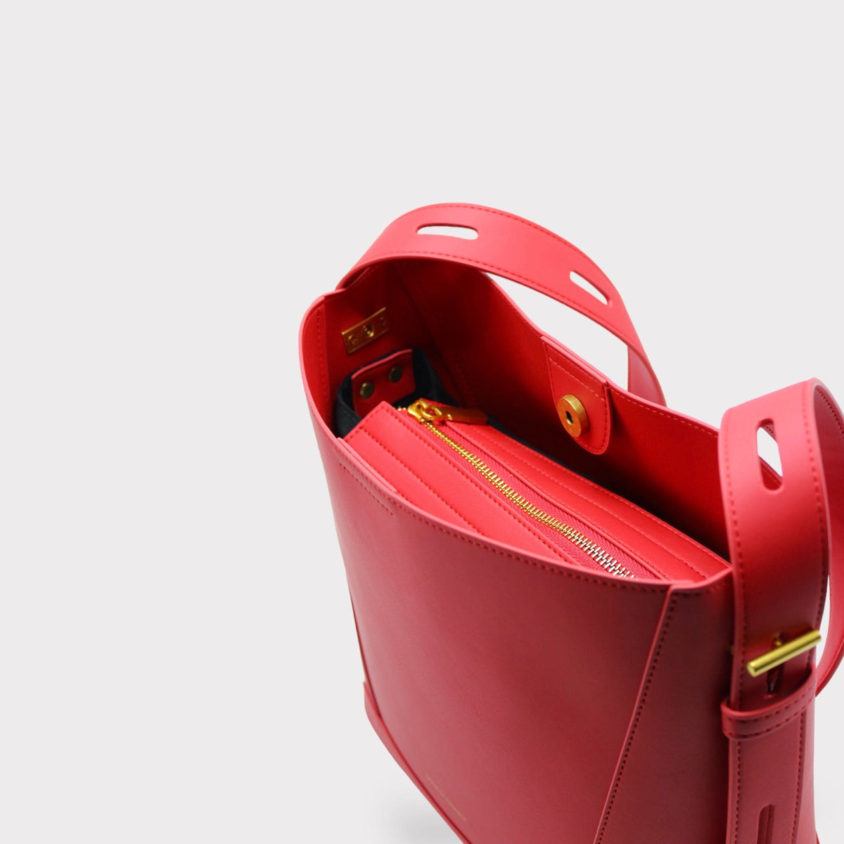 Handbag & Wallet Accessoires Oli - Apple Leather Midi Shoulder Cross-body Bag Rot San Rocco Italia