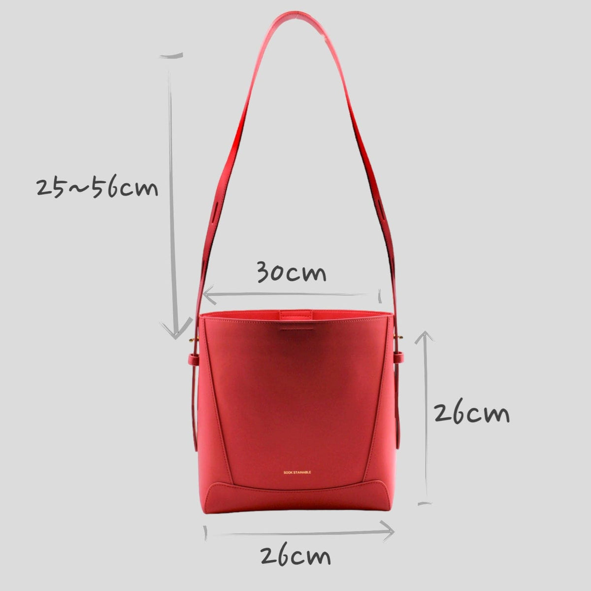 Handbag & Wallet Accessoires Oli - Apple Leather Midi Shoulder Cross-body Bag Rot San Rocco Italia
