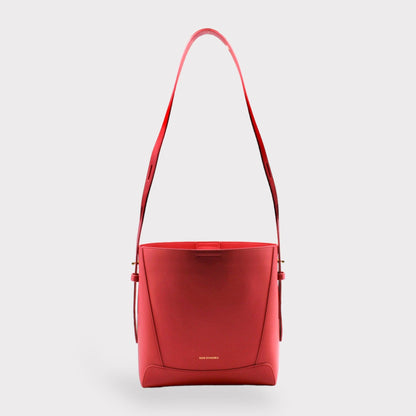 Handbag & Wallet Accessoires Oli - Apple Leather Midi Shoulder Cross-body Bag Rot San Rocco Italia