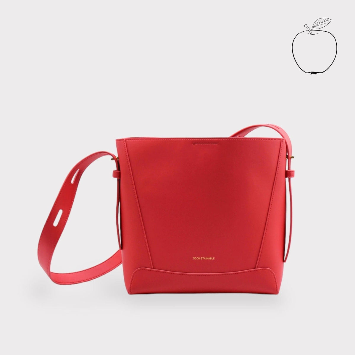 Handbag & Wallet Accessoires Oli - Apple Leather Midi Shoulder Cross-body Bag Rot San Rocco Italia