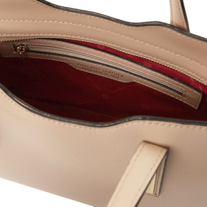 Leather handbags Olimpia - Italian leather tote - Small size | TL141521 San Rocco Italia