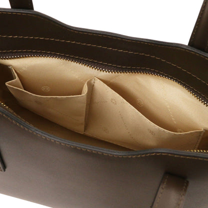 Leather handbags Olimpia - Italian leather tote - Small size | TL141521 San Rocco Italia