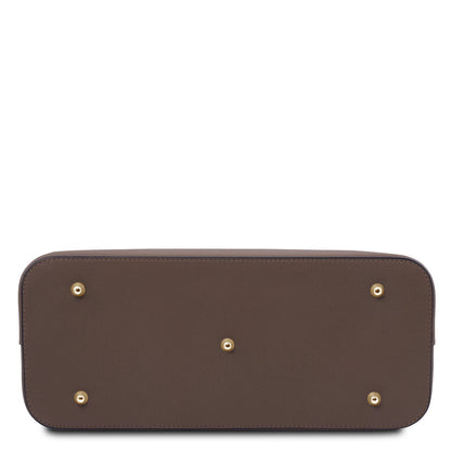 Leather shoulder bags Olimpia - Italian leather tote | TL141412 San Rocco Italia