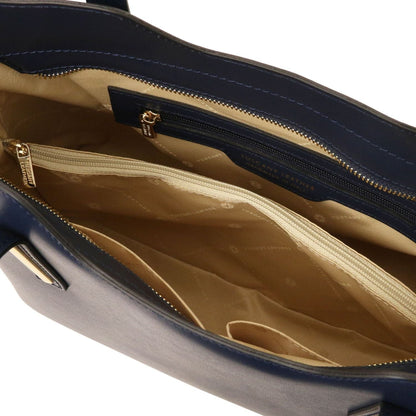 Leather shoulder bags Olimpia - Italian leather tote | TL141412 San Rocco Italia
