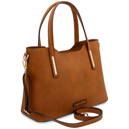 Olimpia - Matte leather tote | TL142561