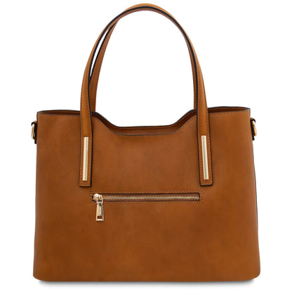 Olimpia - Matte leather tote | TL142561