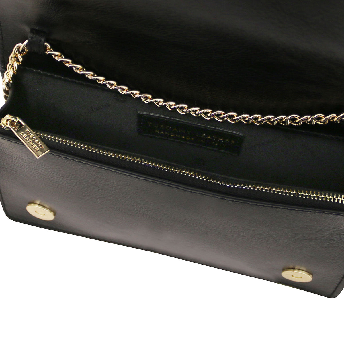 Leather handbags Opera - Metallic Leather With Chain Strap | TL142519 San Rocco Italia