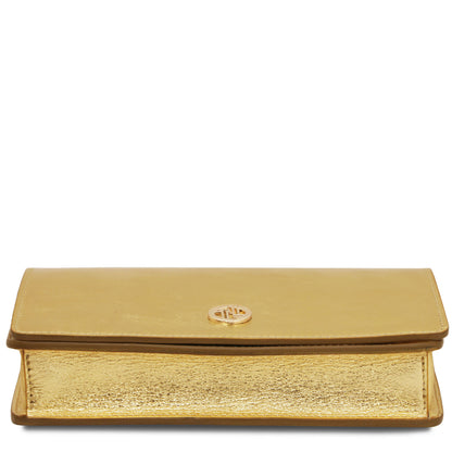Leather handbags Opera - Metallic Leather With Chain Strap | TL142519 San Rocco Italia