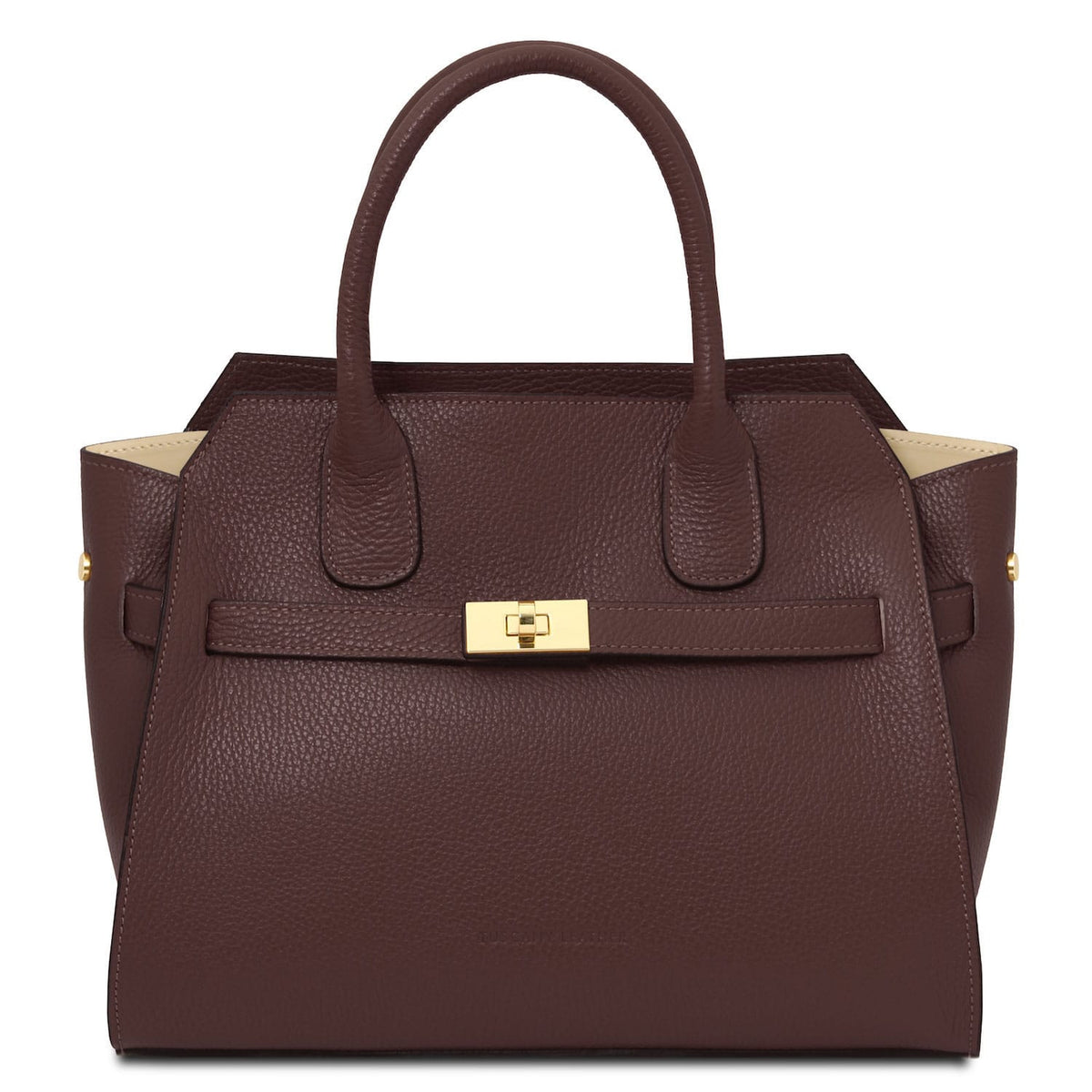 Bolsos de piel Café Origami - Bolso tote de piel | TL142466 San Rocco Italia