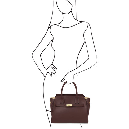 Bolsos de piel Origami - Bolso tote de piel | TL142466 San Rocco Italia