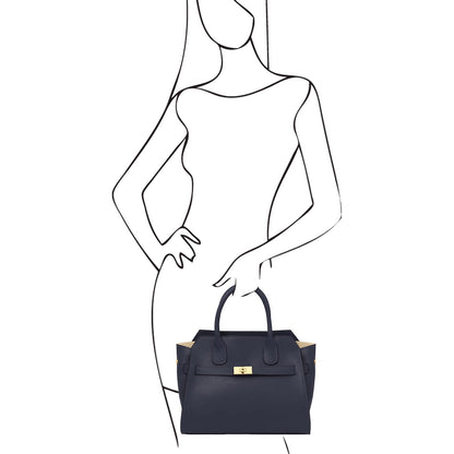 Bolsos de piel Origami - Bolso tote de piel | TL142466 San Rocco Italia