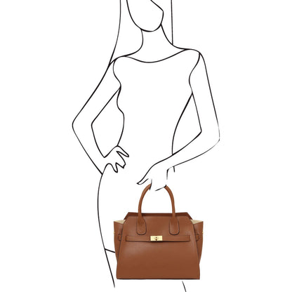 Bolsos de piel Origami - Bolso tote de piel | TL142466 San Rocco Italia