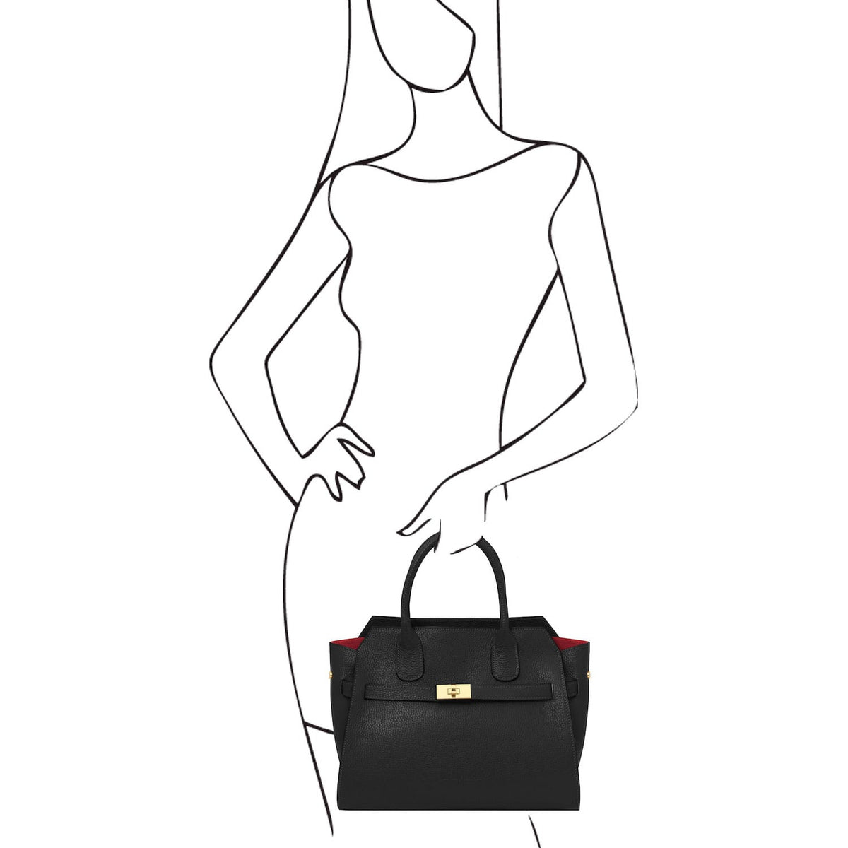 Bolsos de piel Origami - Bolso tote de piel | TL142466 San Rocco Italia