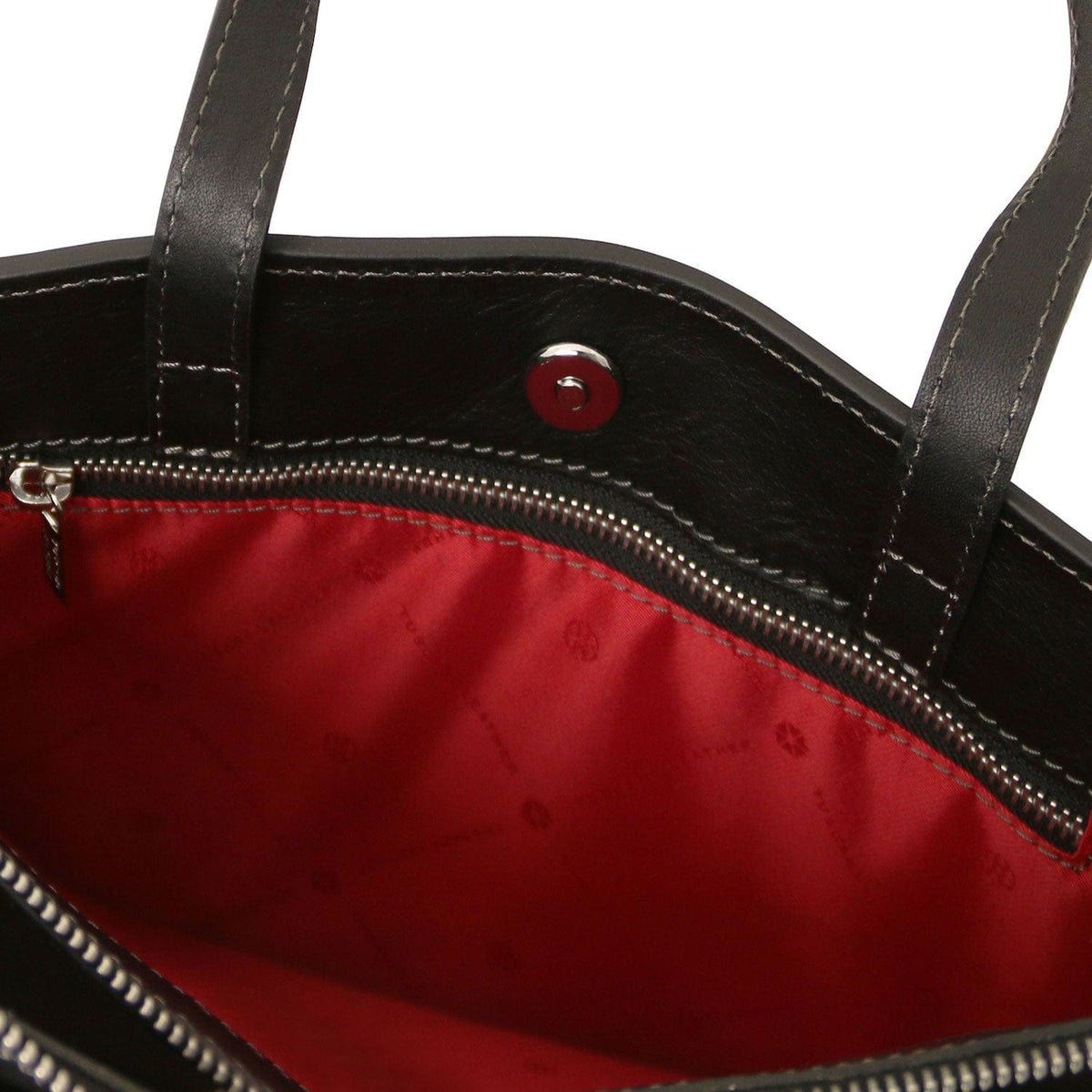 Maletines de piel Palermo - Maletín de piel italiana para mujer con 3 compartimentos | TL142452 San Rocco Italia