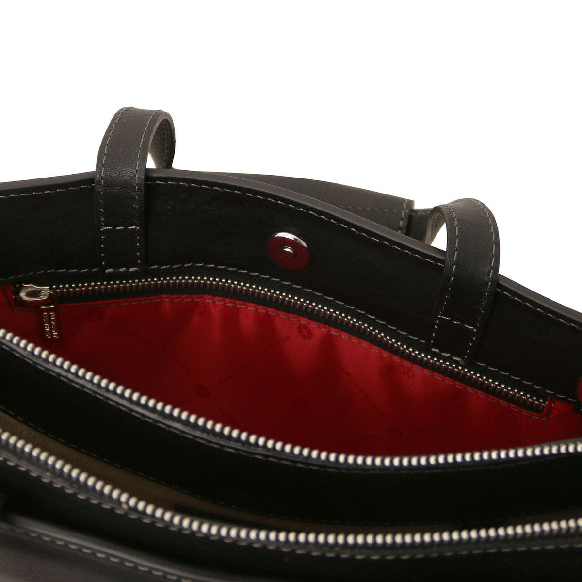Maletines de piel Palermo - Maletín de piel italiana para mujer con 3 compartimentos | TL142452 San Rocco Italia