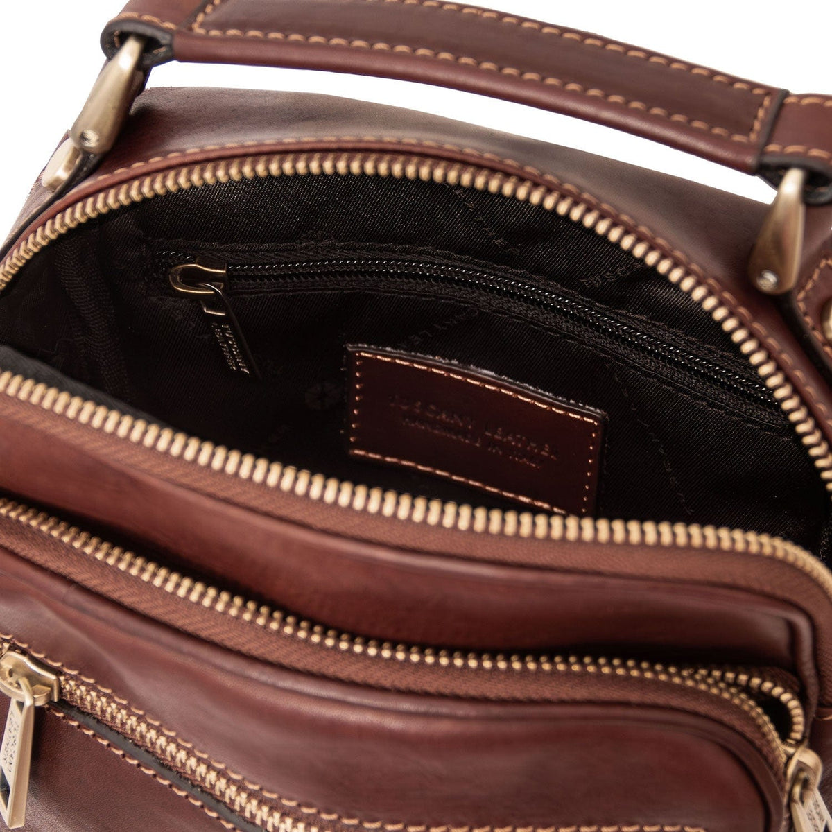 Leather bags for men Paul - Leather Crossbody Bag in Matte Leather | TL142457 San Rocco Italia