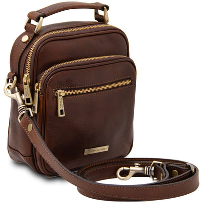 Leather bags for men Paul - Leather Crossbody Bag in Matte Leather | TL142457 San Rocco Italia