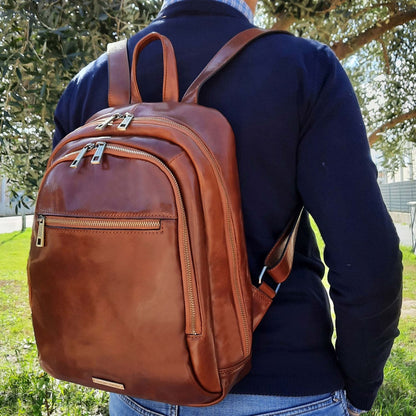 Lederrucksäcke Perth - Lederrucksack mit 2 Fächern | TL142049 San Rocco Italia