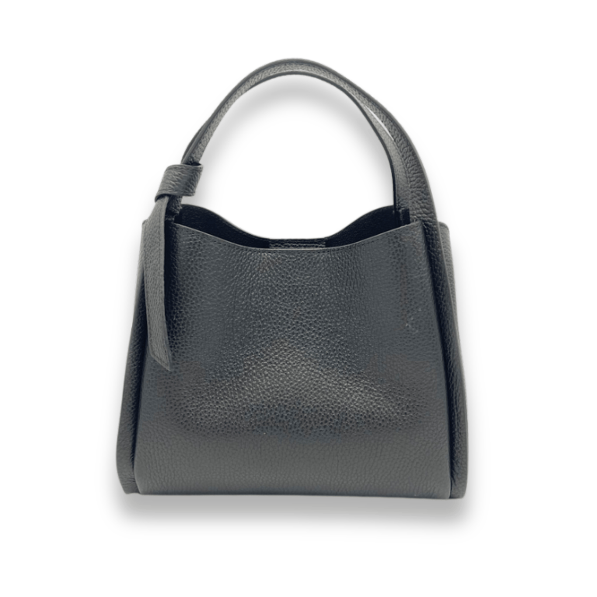 Totes Black / Small Pienza - Italian Leather Tote Handbag San Rocco Italia