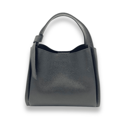 Totes Black / Small Pienza - Italian Leather Tote Handbag San Rocco Italia