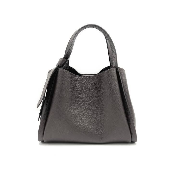 Totes Espresso Brown / Small Pienza - Italian Leather Tote Handbag San Rocco Italia