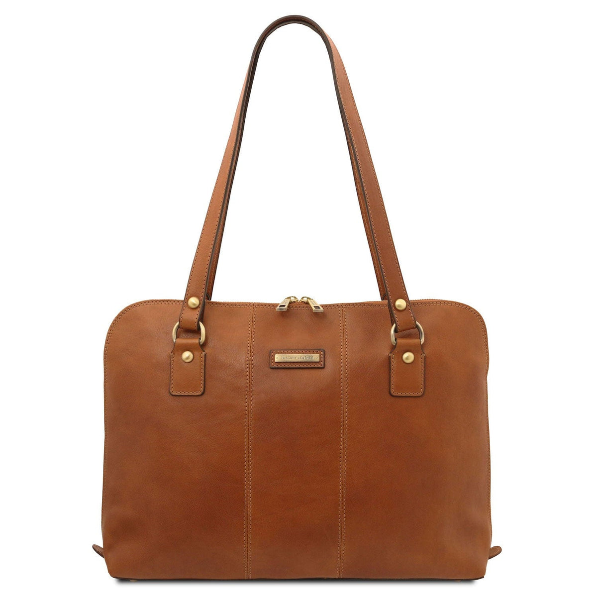 Leather briefcases Natural Ravenna - Exclusive Women's Leather Business Bag in Matte Leather | TL142426 San Rocco Italia
