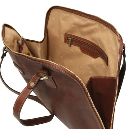 Leather briefcases Ravenna - Exclusive Women's Leather Business Bag in Matte Leather | TL142426 San Rocco Italia