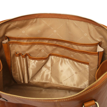 Leather briefcases Ravenna - Exclusive Women's Leather Business Bag in Matte Leather | TL142426 San Rocco Italia