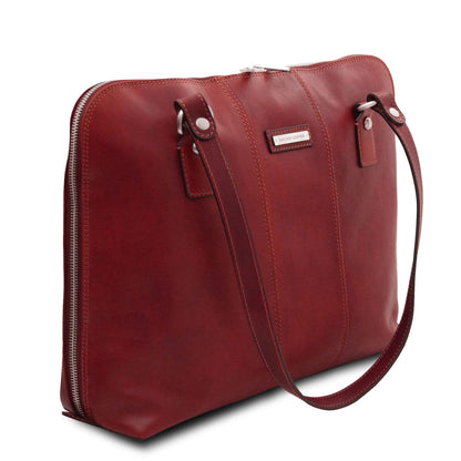 Leather briefcases Ravenna - Exclusive Women's Leather Business Bag in Matte Leather | TL142426 San Rocco Italia
