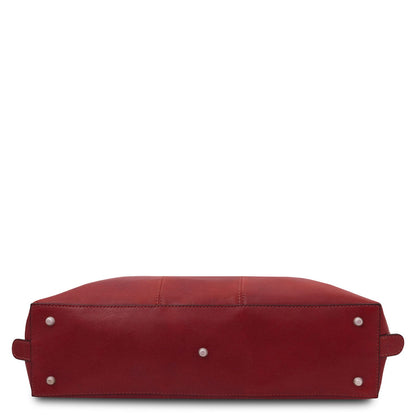 Leather briefcases Ravenna - Exclusive Women's Leather Business Bag in Matte Leather | TL142426 San Rocco Italia