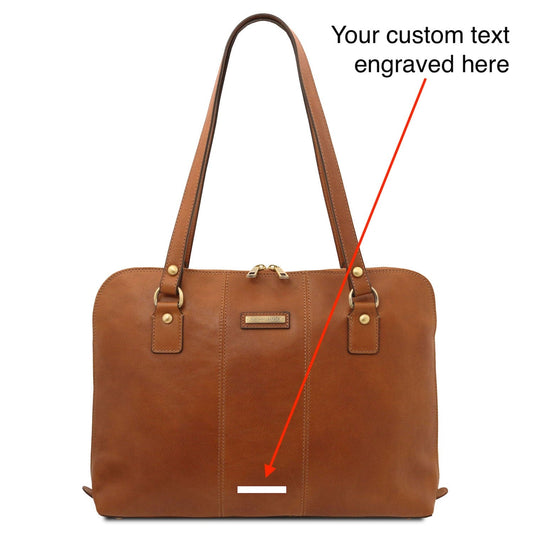 Leather briefcases Ravenna - Exclusive Women's Leather Business Bag in Matt Leather | TL142426 San Rocco Italia