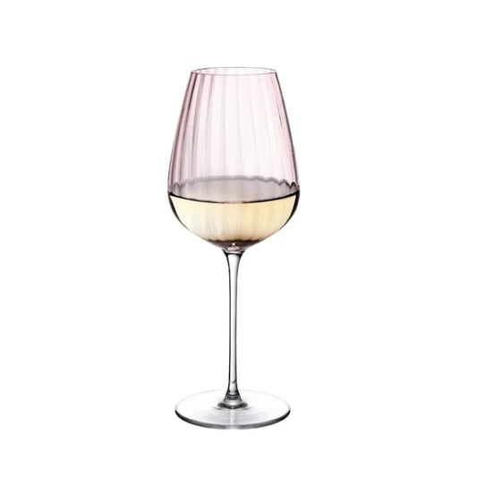 Juego de 2 copas de vino blanco Round Up Dusty Rose