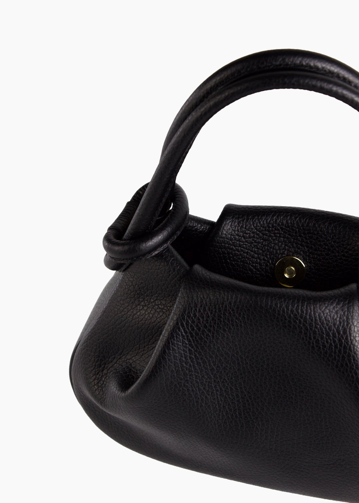 Anello Small Pebbled Leather Handbag