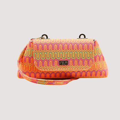 Pochettes Orange Baby Optical Glitter Bag San Rocco Italia