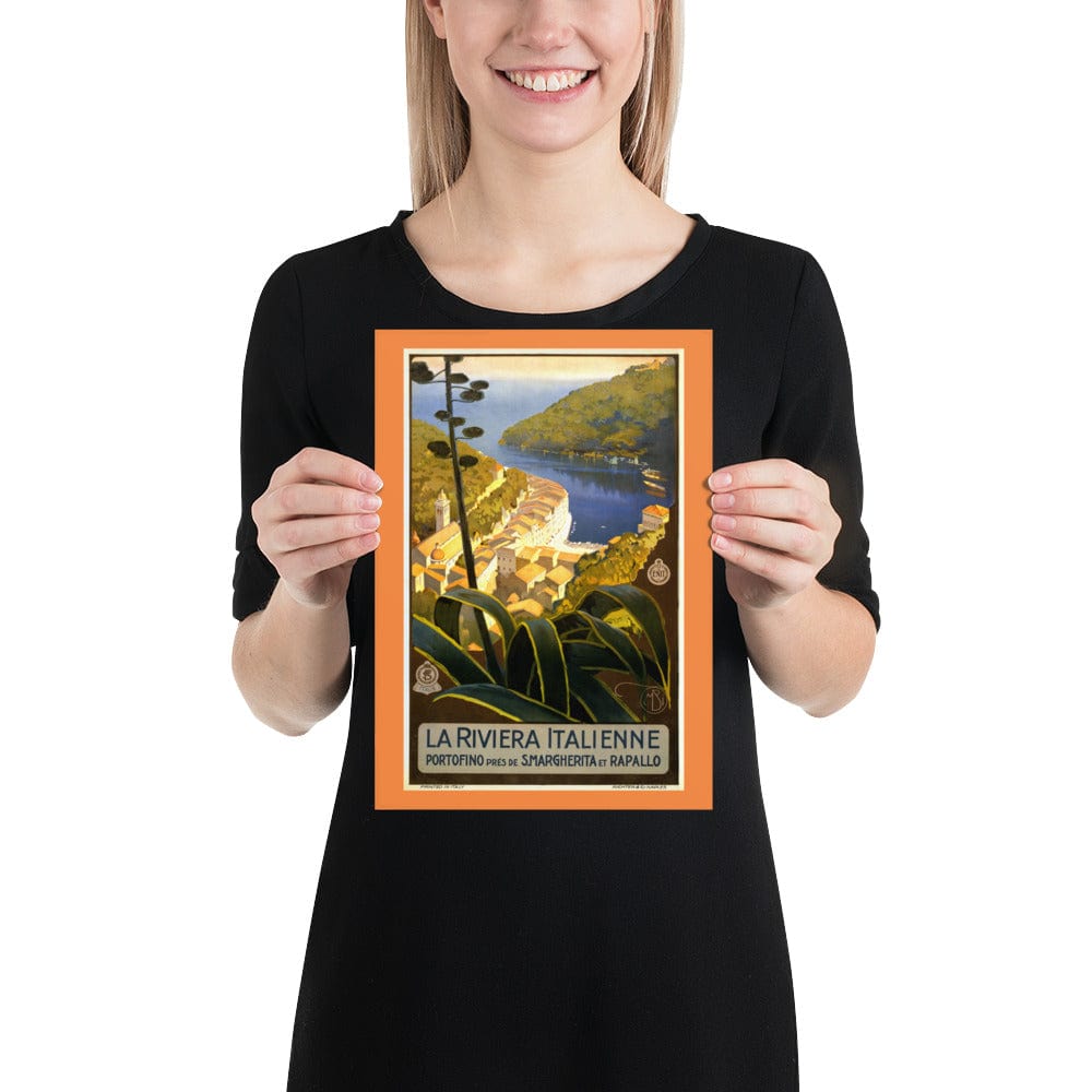 Decoração 21×30 cm Poster La Riviera Italienne - Portofino San Rocco Italia