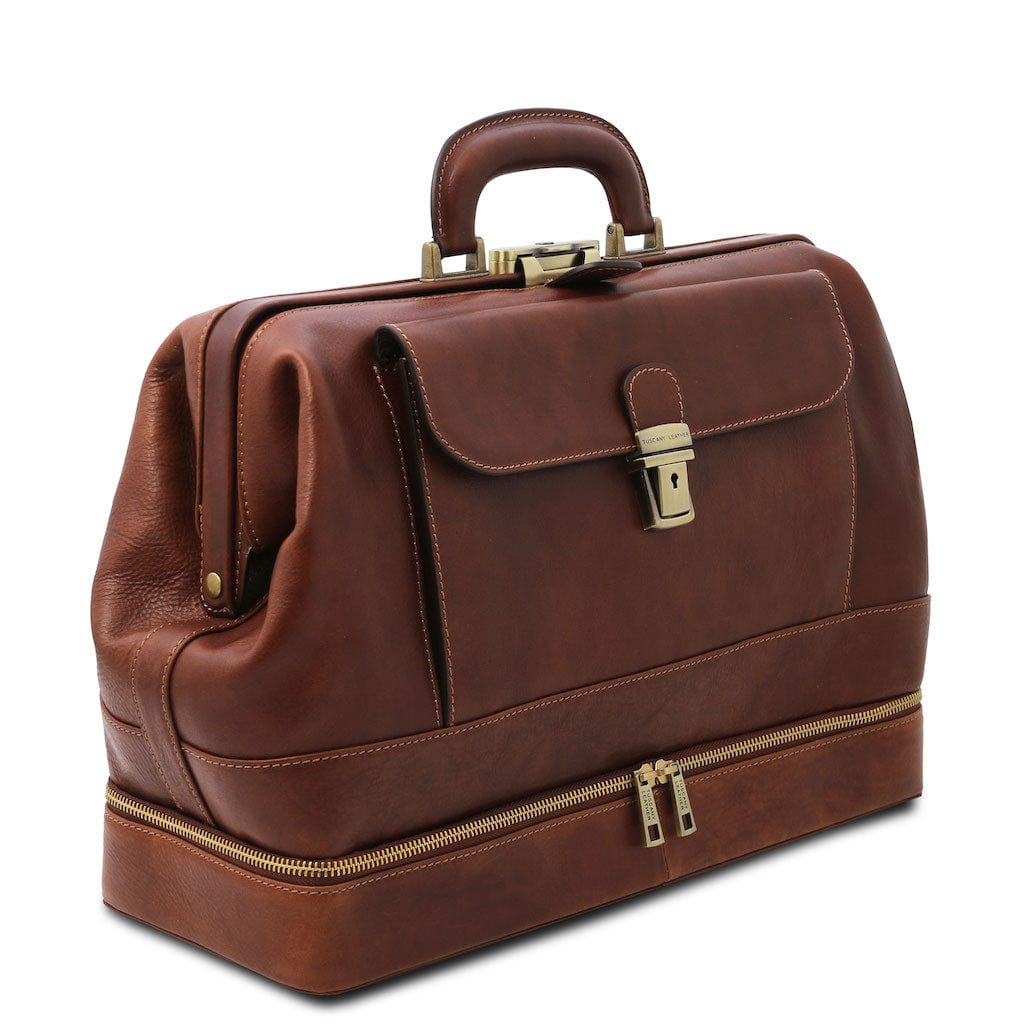 Doctor bags Giotto - Exclusive double-bottom leather doctor bag | TL142344 San Rocco Italia